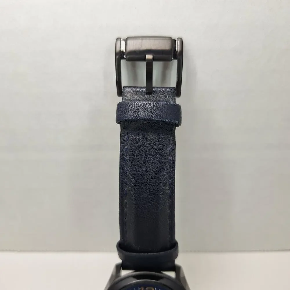 Fossil Blue Watch Men's Blue Dial Leather Chronograph BQ2036 - Needs New Battery